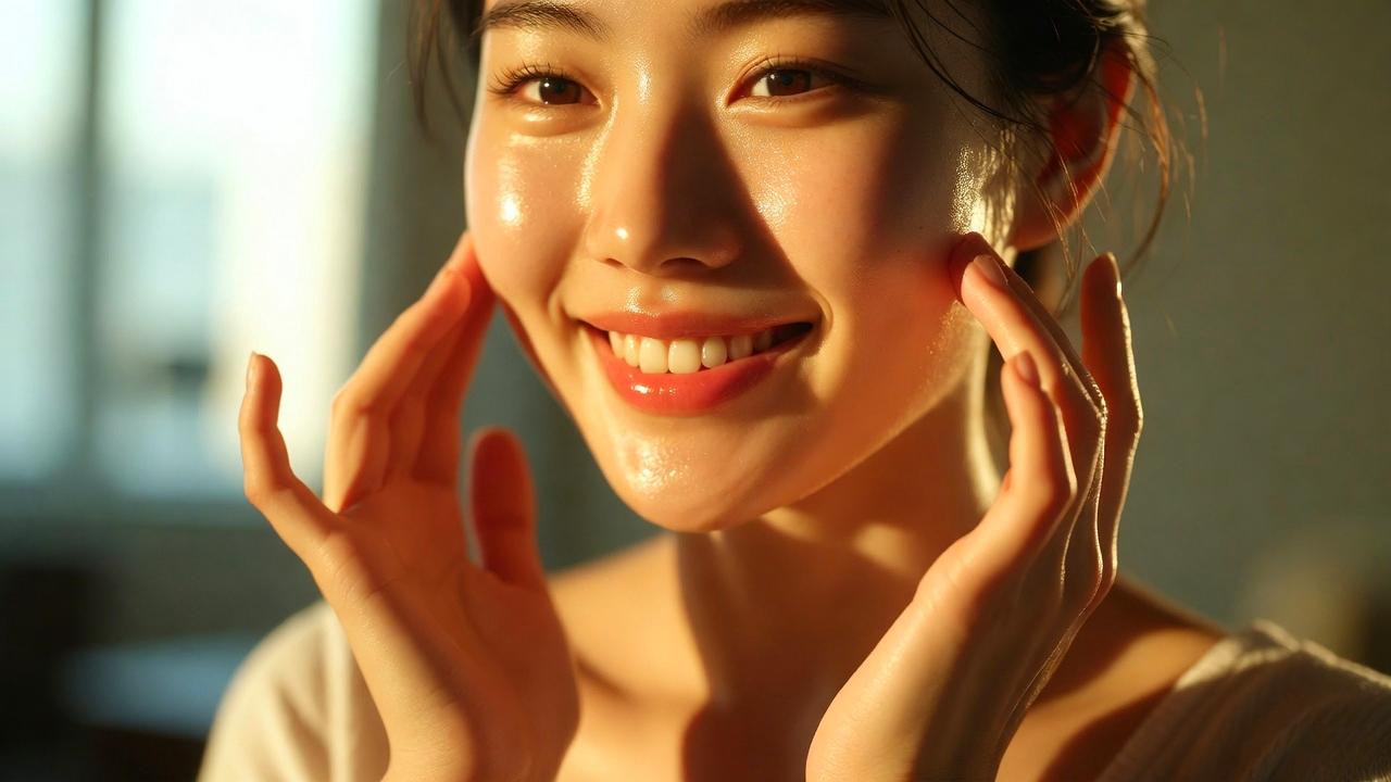 春の紫外線と乾燥が肌の老化を進めるイメージ