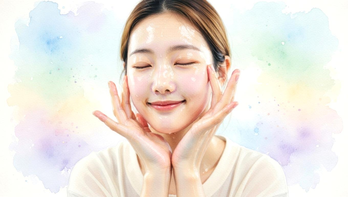 朝と夜の洗顔タイミングを整えて美肌を目指すスキンケア習慣のイメージ