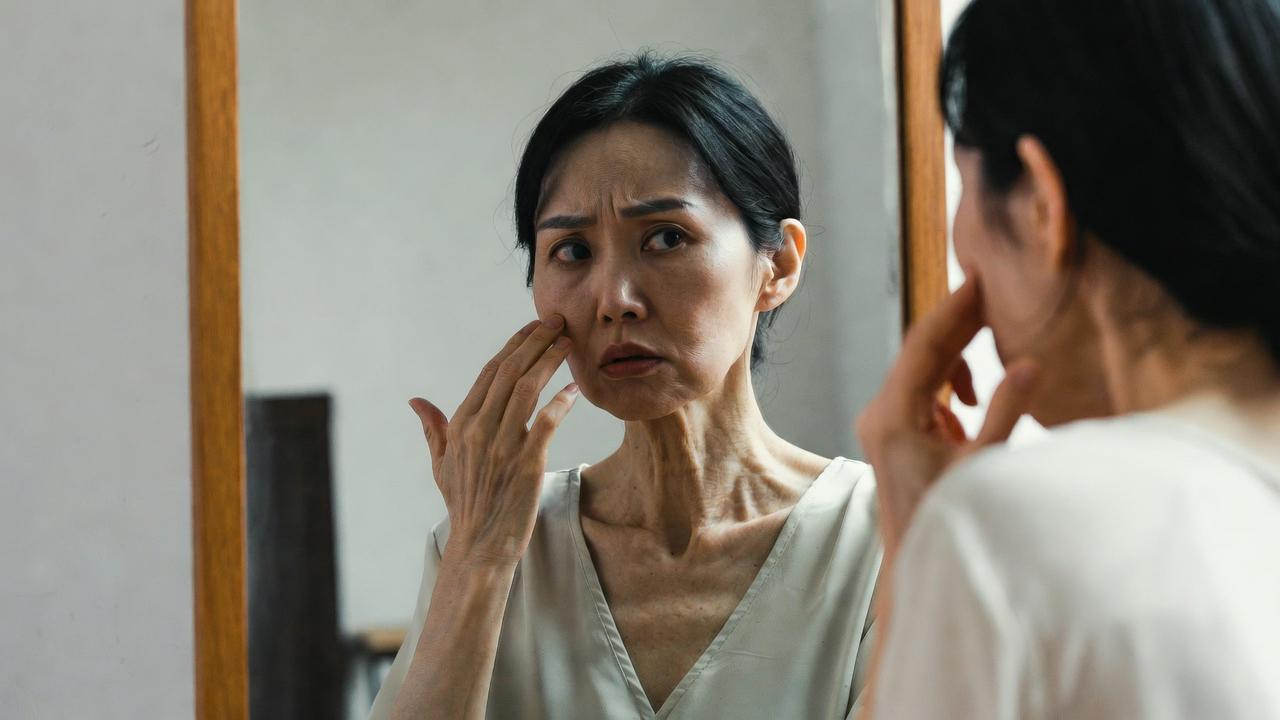頻繁な手洗いや消毒で乾燥した手元を気にする女性