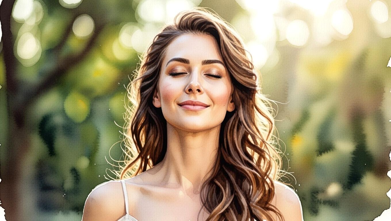 毎日の美容習慣を続ける女性