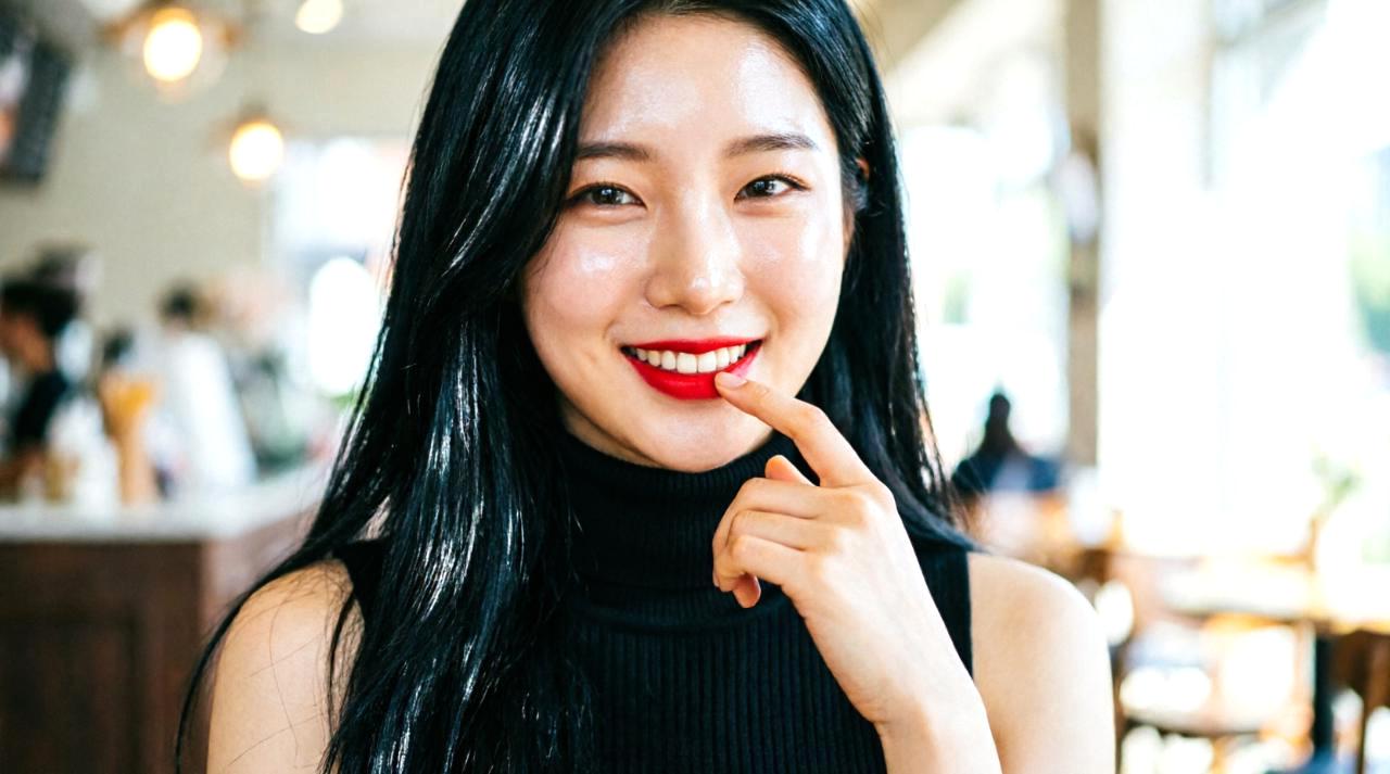 首元に日焼け止めを塗る女性、デコルテの紫外線ケア風景