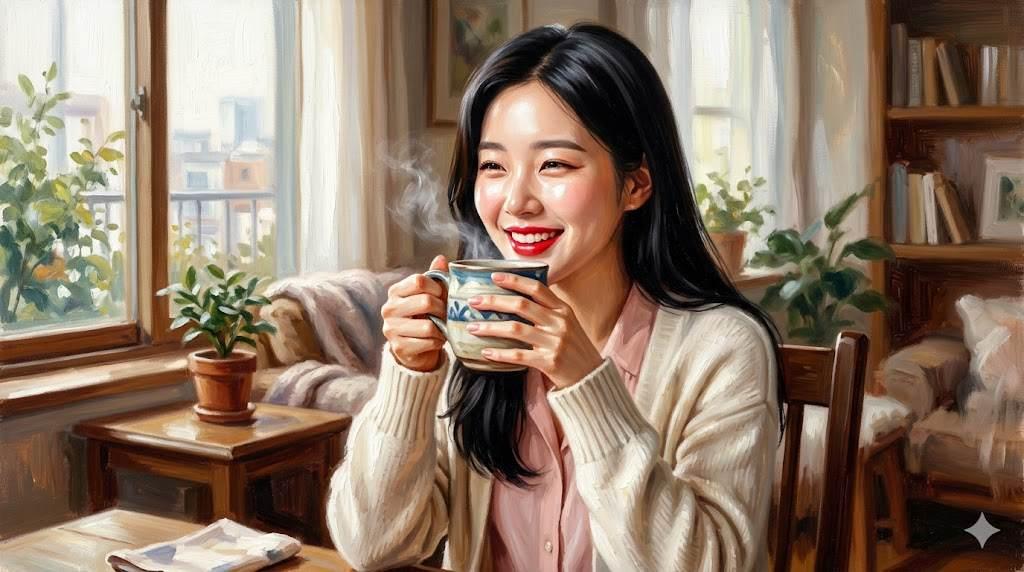 ポテチ後の肌荒れを防ぐ美容習慣を実践する女性のイメージ