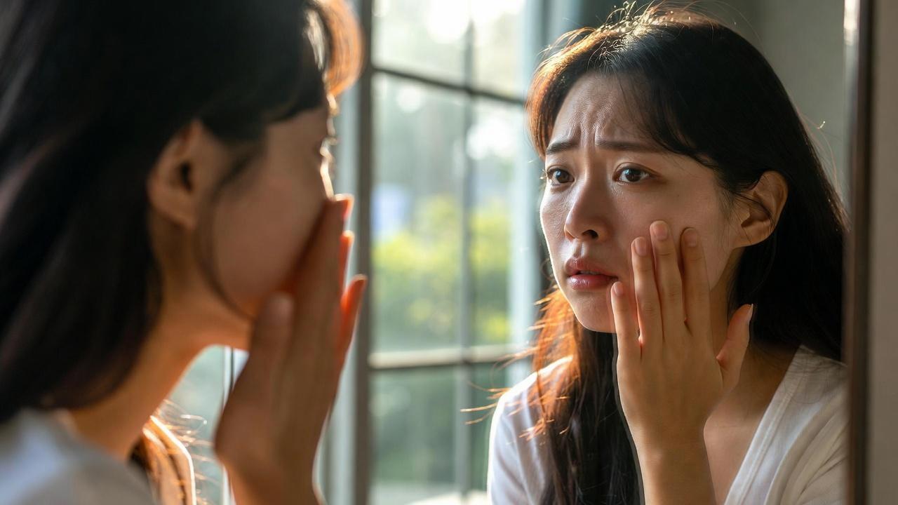 忙しい女性の肌悩みとストレスニキビの特徴を紹介するイメージ