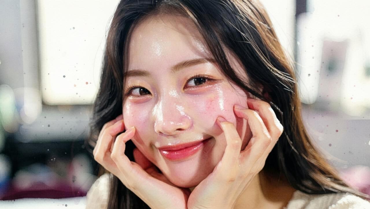 透明感のある美肌を目指してクレンジングをする女性のスキンケアシーン