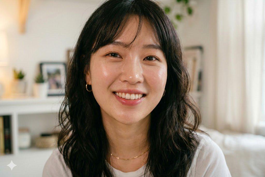 自信に満ちた大人の女性の美しい肌