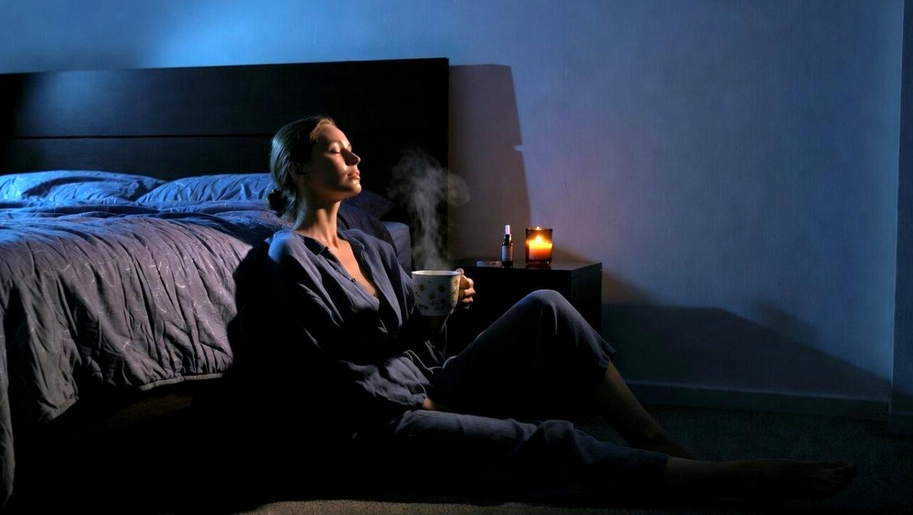 快適な寝室で質の高い睡眠をとる女性のリラックスイメージ