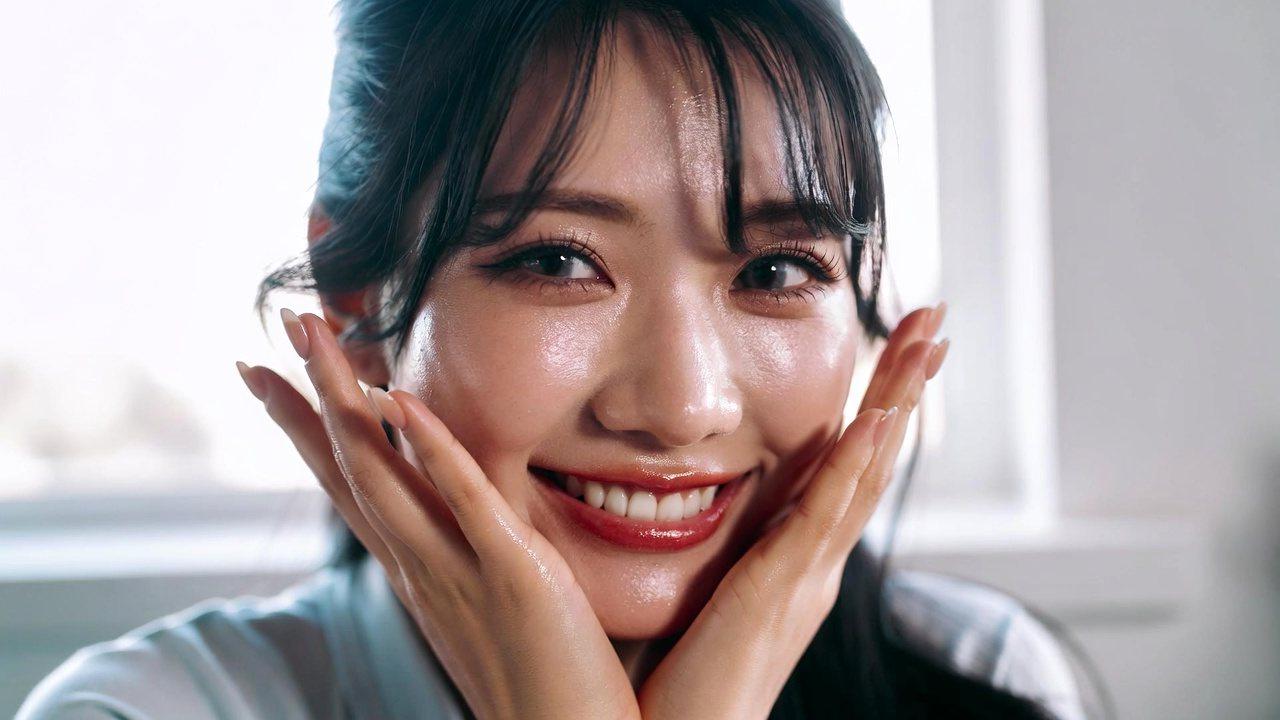 スキンケア用品と健康的な食事が並ぶ大人の美容イメージ