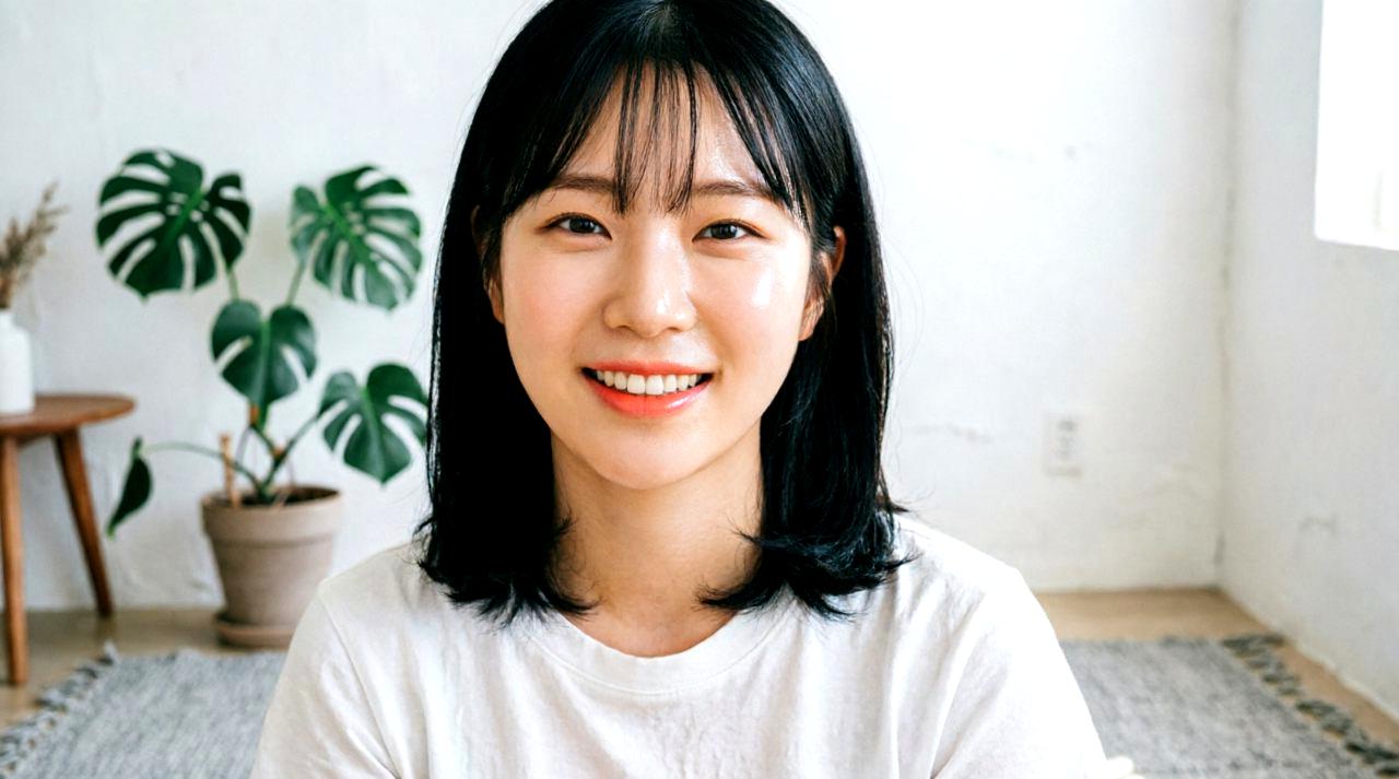 日焼け止めの成分を比較する女性の手元