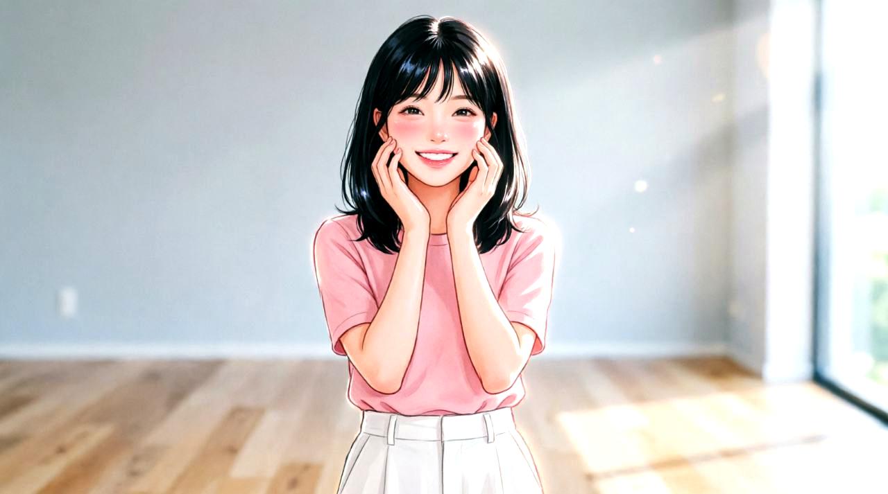 美しい脚でスカートファッションを楽しむ女性
