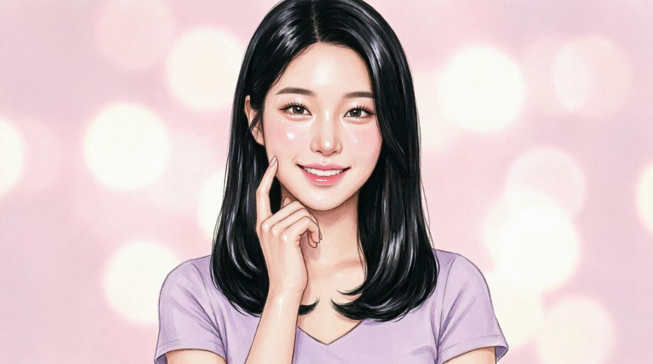 爽やかな笑顔でウォーキングを楽しむ大人女性の美肌が輝くアイキャッチ画像