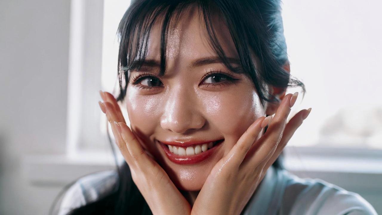 美容成分入りの洗顔アイテムを選ぶ女性