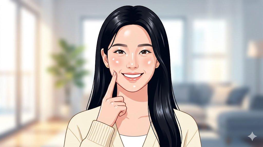 健やかな肌を目指す女性の笑顔
