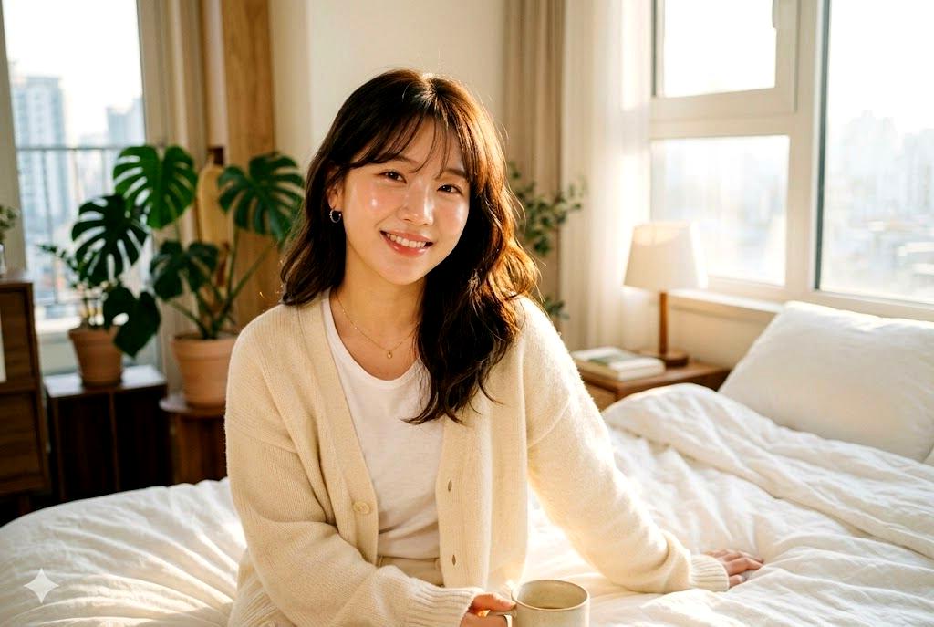 透明美肌を手に入れた女性の笑顔イメージ