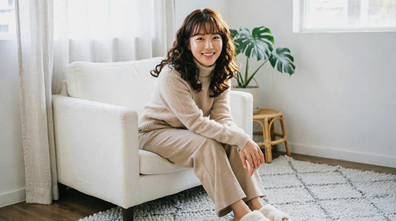 マスク生活でも美しい肌を保つ女性のイメージ