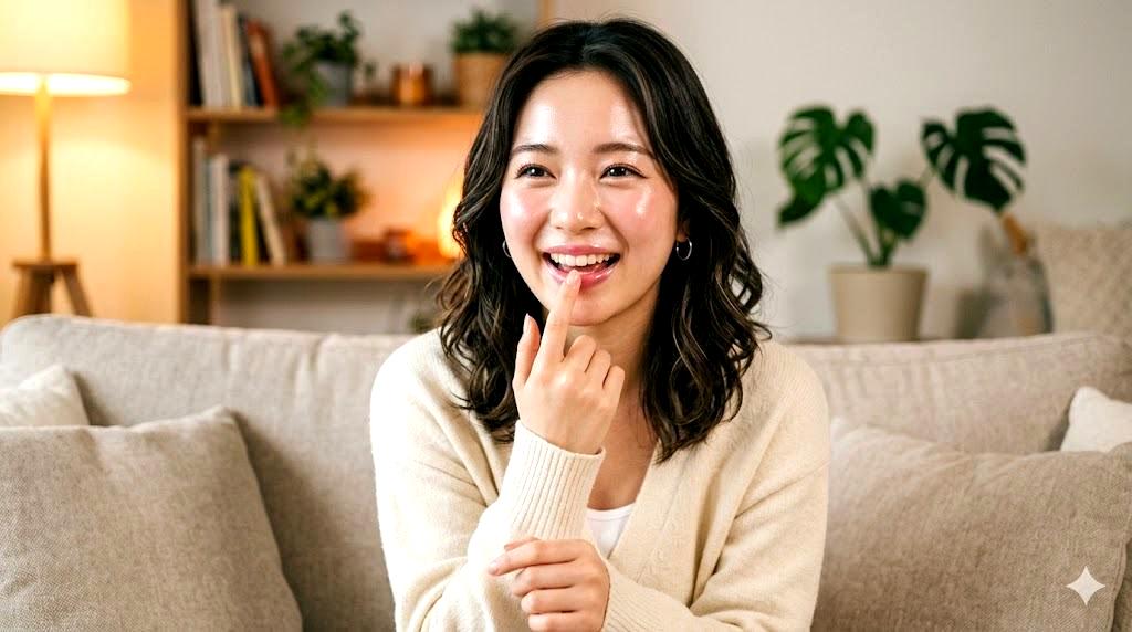 ネイルサロンでカウンセリングを受ける女性とスタッフの手元