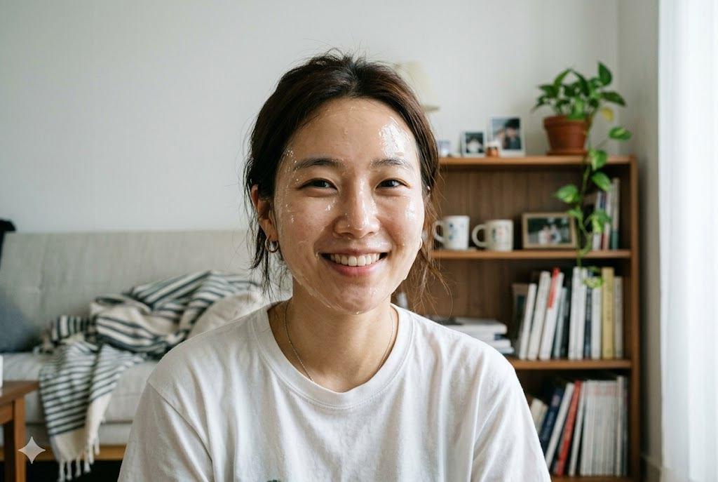 洗顔で毛穴ケアをする女性のイメージ