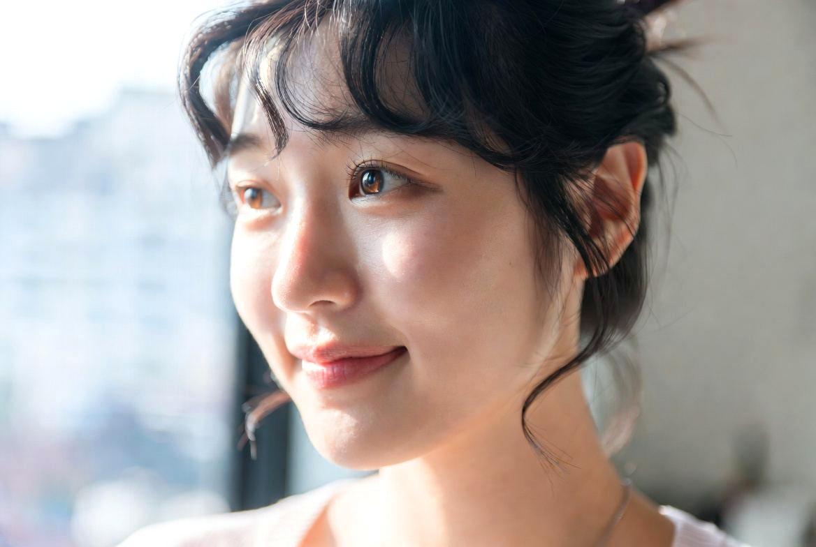 毎日の美容習慣をノートに記録する落ち着いた女性の暮らし