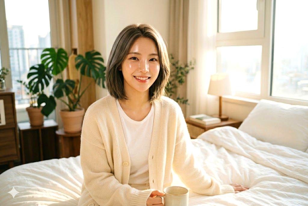 ジョギングを続けて肌がきれいになった女性の笑顔。美容効果とデトックスの関係