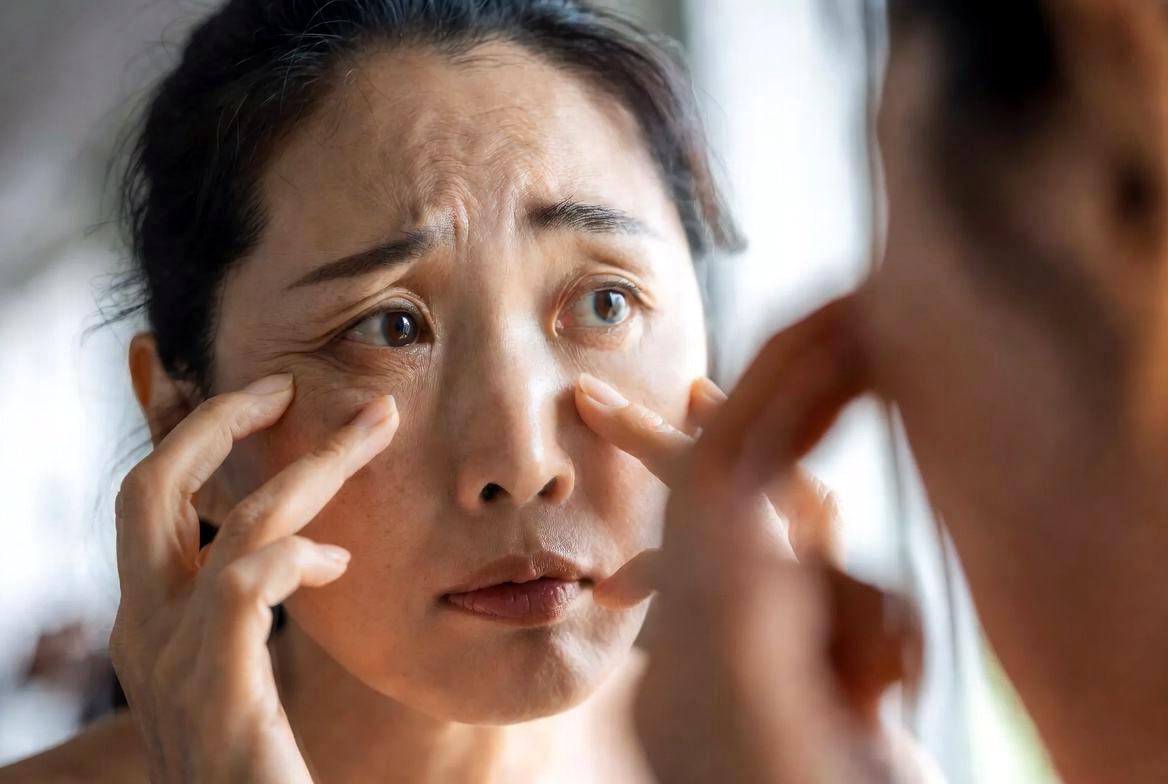 間違った使い方で肌が赤くなってしまったイメージの注意喚起写真
