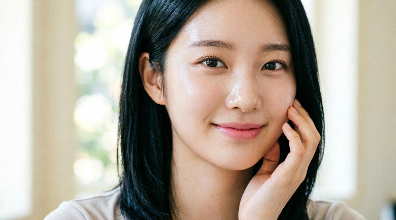 ドライヤー前に髪に潤いを与える女性のヘアケアシーン