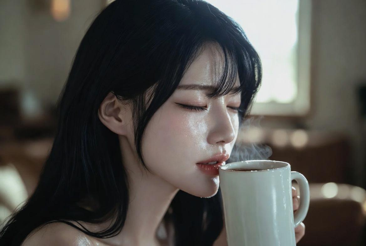 美容ドリンクで内側からケアする女性のイメージ
