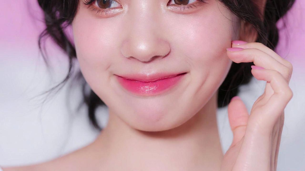 顔に優しく泡を乗せて洗顔する女性の美容ケア
