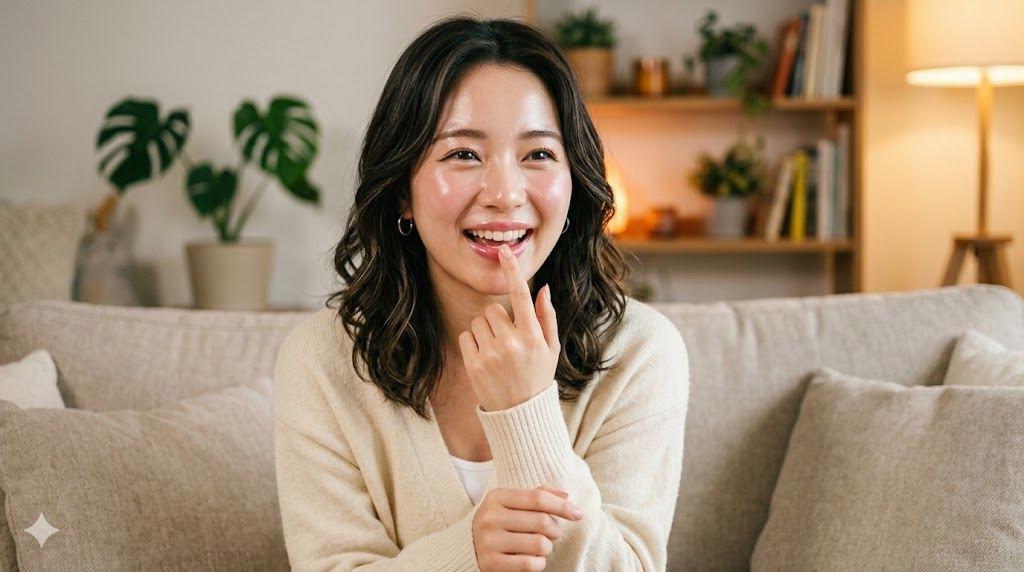 夜のウォーキングと快眠習慣を整えた女性の落ち着いたイメージ